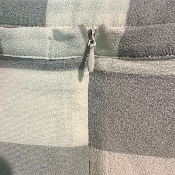 Living Doll Striped Mini Micro Short Skirt Size XL Party Rave Scalloped Hem - Picture 3 of 9